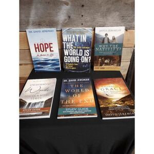 Lot of 6 David Jeremiah Bks / Study Guides - Hope, Captured by Grace, and More